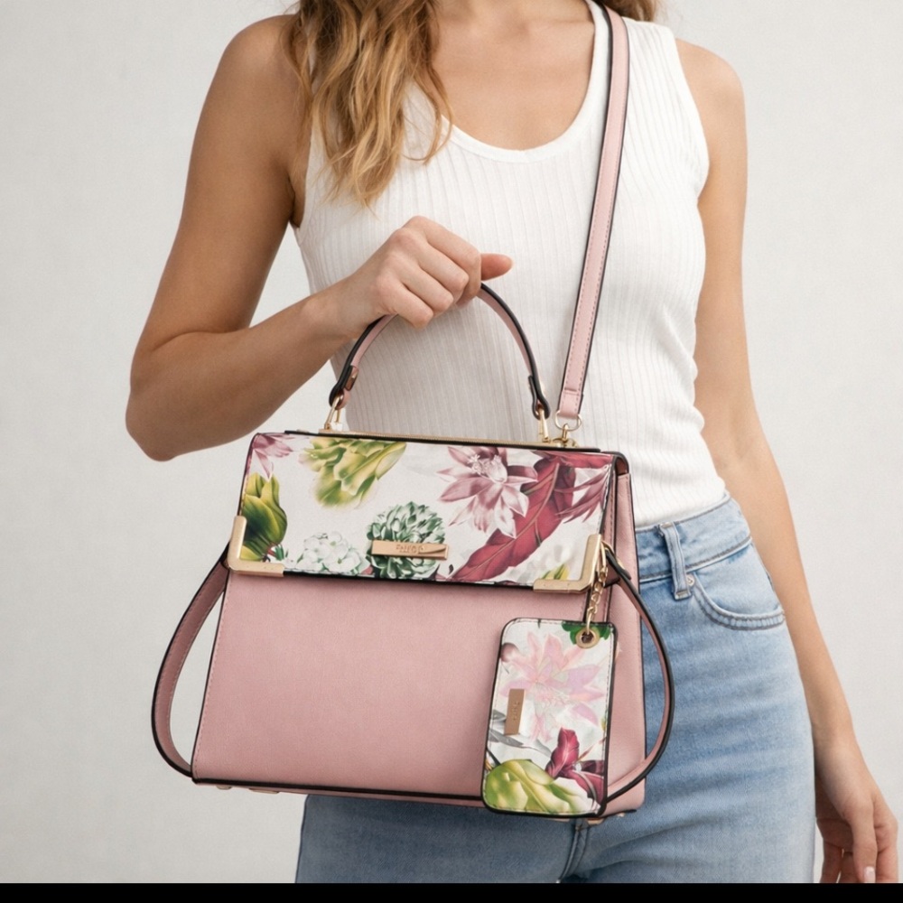 Dune London Pink Floral Women's Bag Set